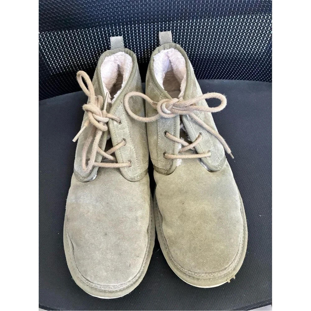 UGG NEUMEL ANTILOPE SUEDE/ SHEEPWOOL ANKLE BOOTS Men US 12